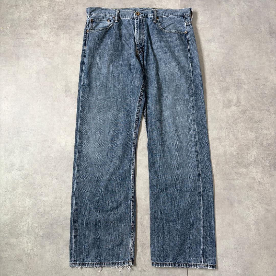 リーバイス569 Levis W36 ワイド バギー 青 古着 ヒゲ 22106