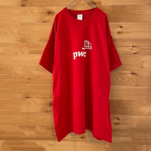 【GILDAN】企業系 pwc 会計事務所 企業ロゴ Tシャツ XL ビッグサイズ US古着 アメリカ古着