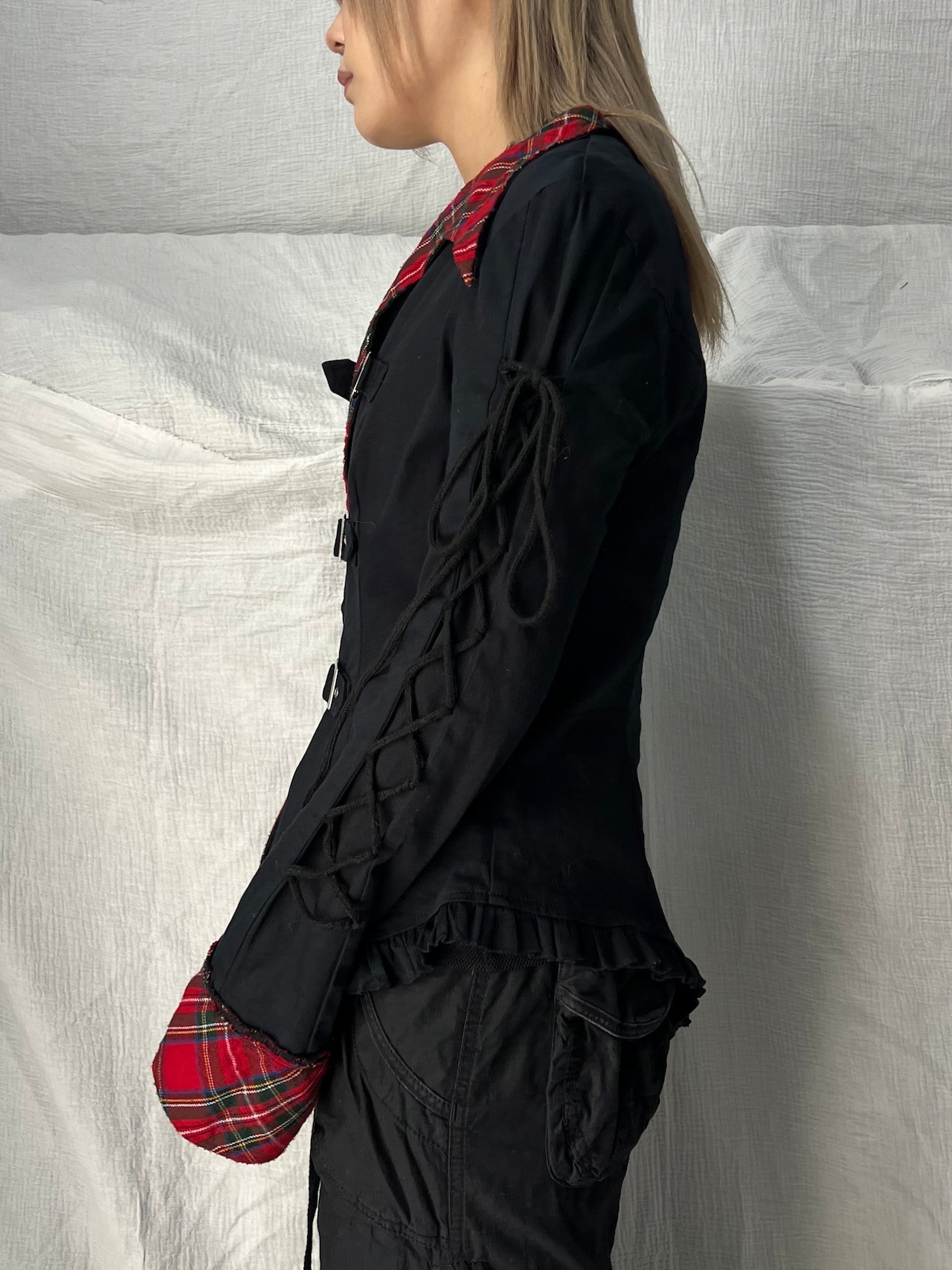 "BODYLINE" Bat Lace-up Jacket