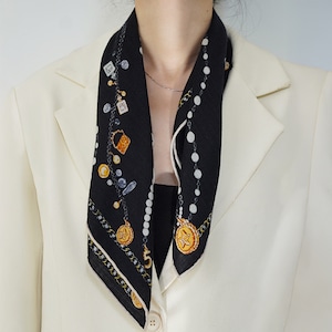 クラシック スクエアスカーフ《2色》No.5435