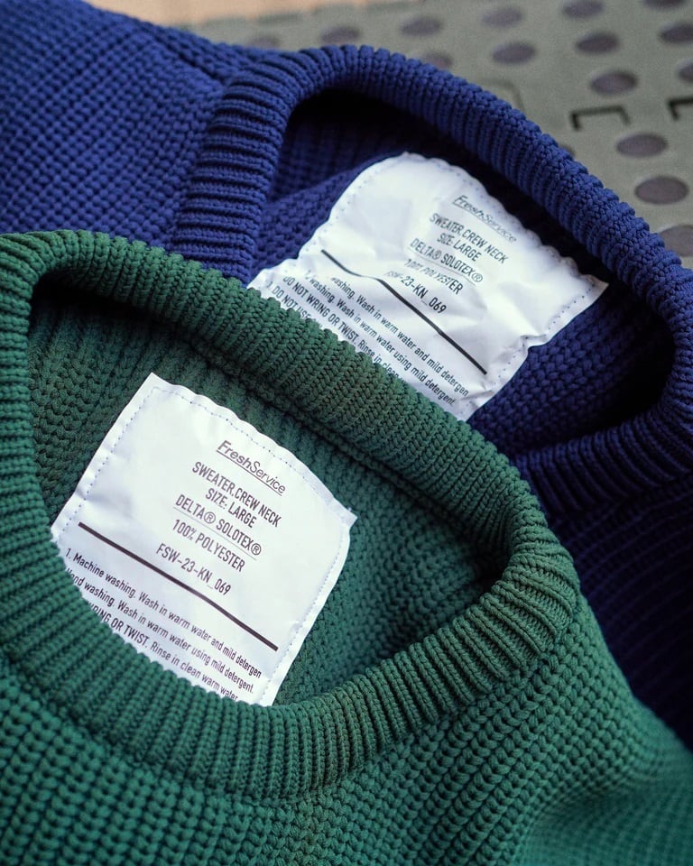 FreshService (フレッシュサービス) DELTA SLX CREW NECK KNIT Mサイズ