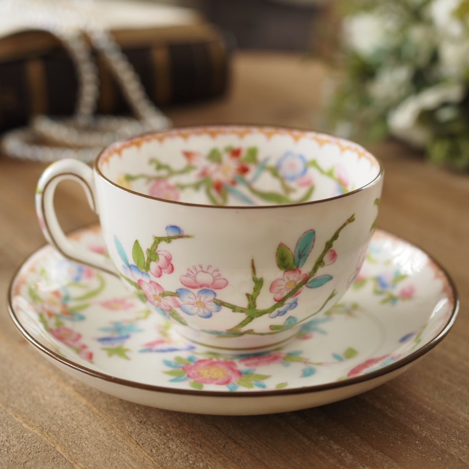 美品】英国 ミントン 花鳥図 カップ＆ソーサー F1 | antique FEELPORT