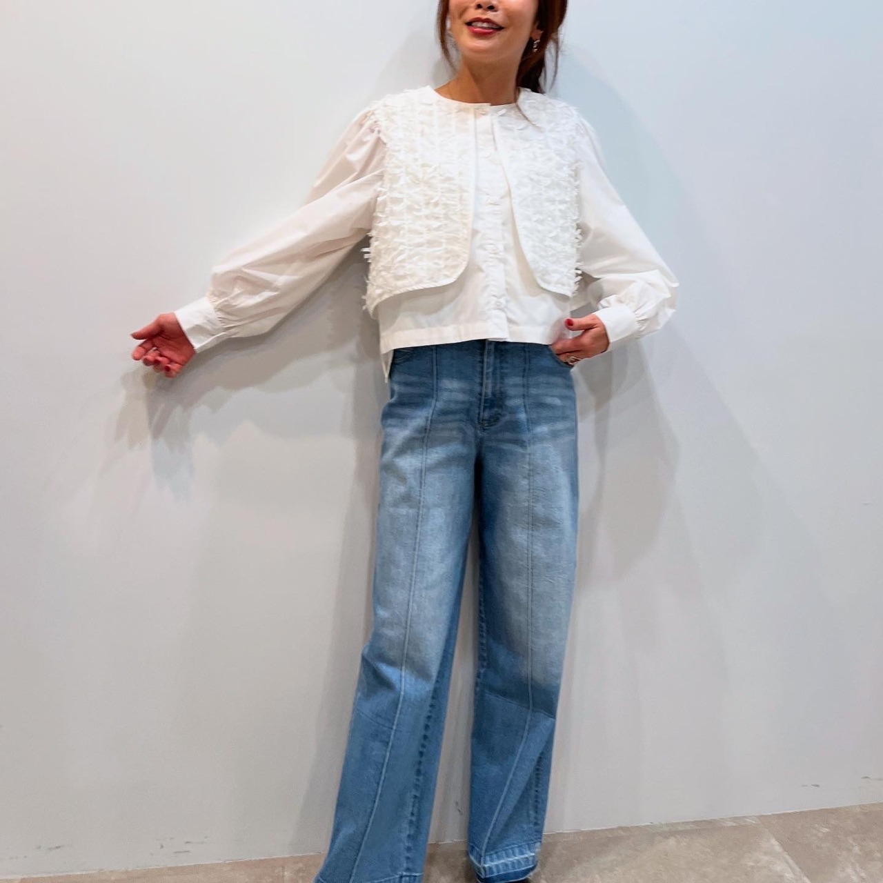 ガレナ GARENA レイヤードライクブラウス