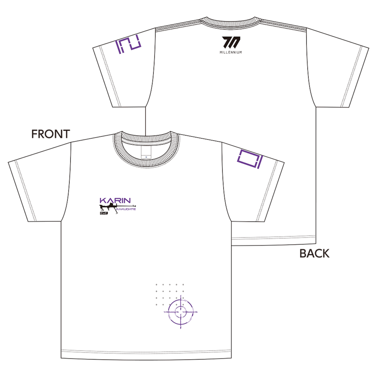 ブルーアーカイブ -Blue Archive- カリンのターゲットTシャツ(M/L/XL