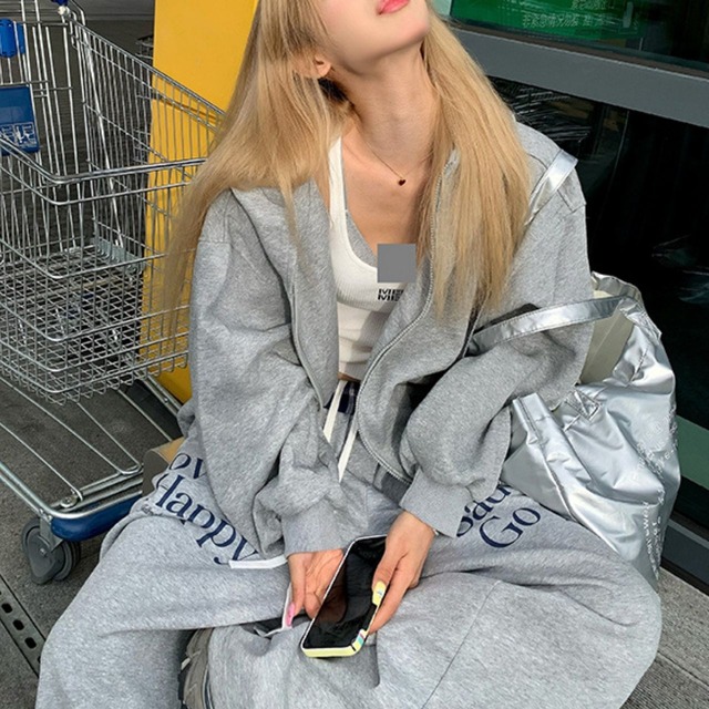 ビッグレタリングルーズスウェットパンツ   R00724