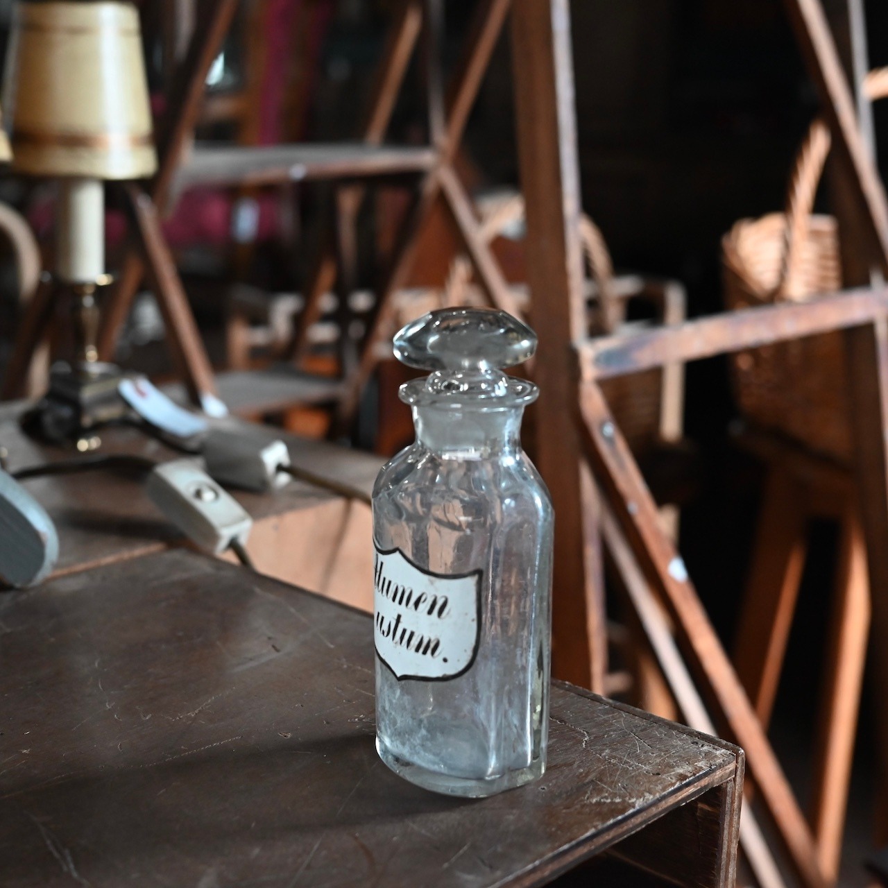 Medicine Bottle / メディシン ボトル【A】〈薬瓶・ボトル・ブロカント・花瓶・ディスプレイ・アンティーク・ヴィンテージ〉113420