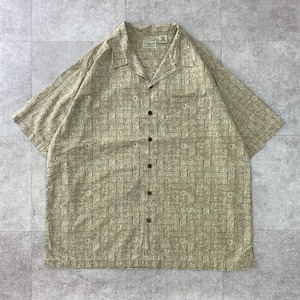 エルエルビーン　LLBEEN ハワイシャツ　開襟シャツ　半袖シャツ　L 総柄