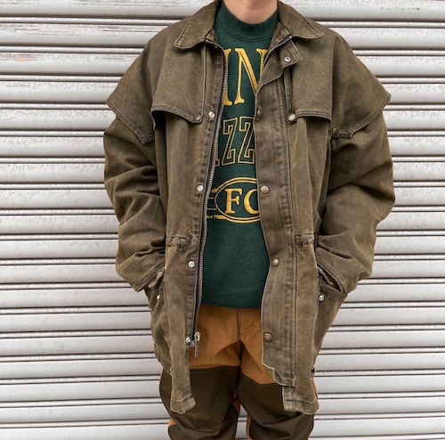 90s Carhartt ダックコットン ワークコート XL カーキ USA製