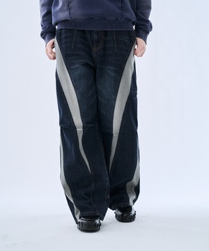 PHILTHEORY / Rip stop docking denim pants
