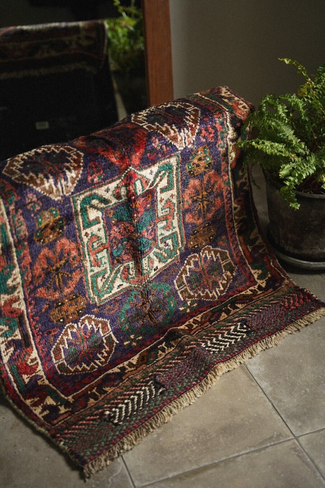 1413-Vintage Iranian Sistan Baluch rug | 手織りのヴィンテージラグ