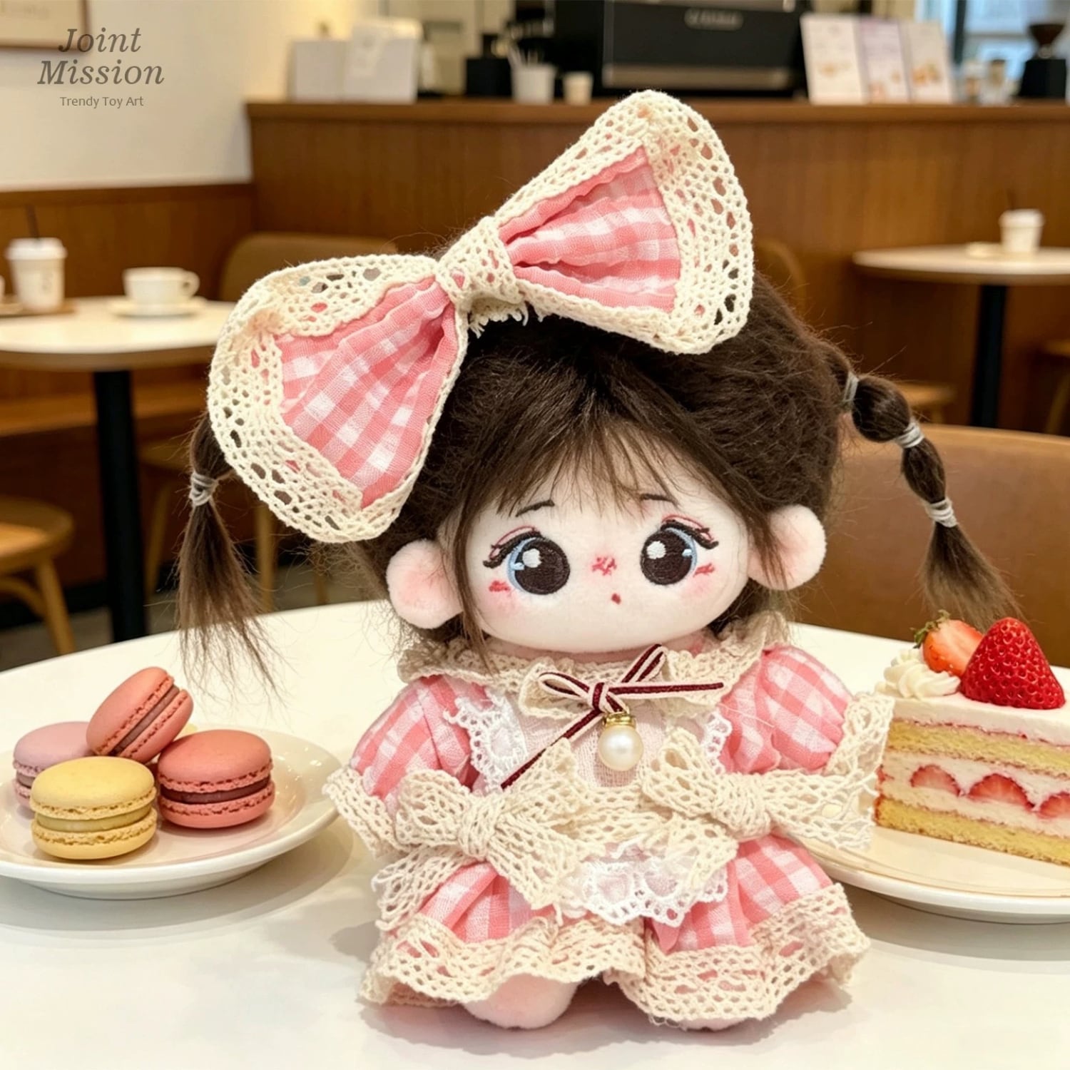 推し活アイテム 撮影用アイテム 10cm 15cm ピンク レース ギンガム