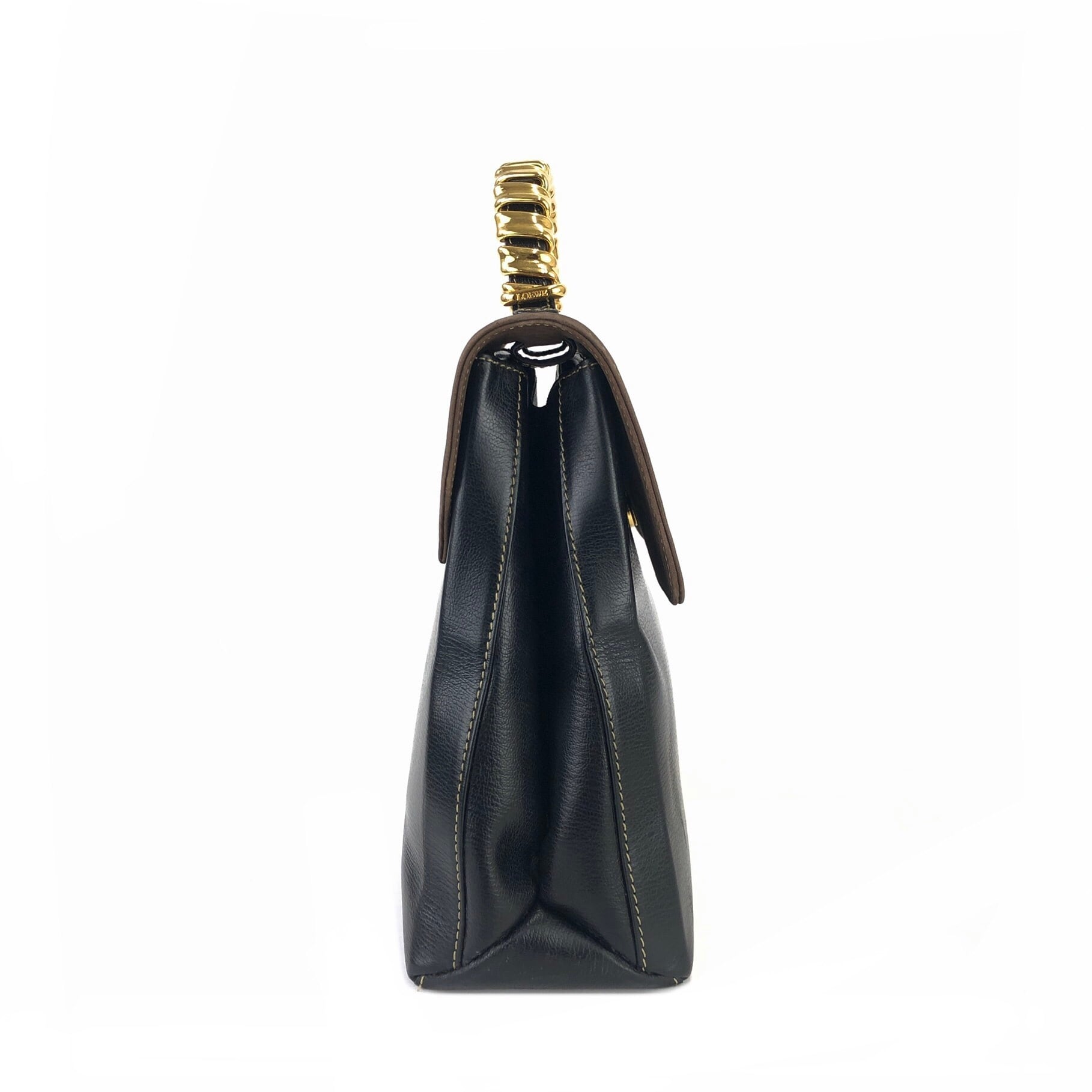 LOEWE ロエベ ベラスケス ツイスト メタルハンドル コンビレザー 2WAY