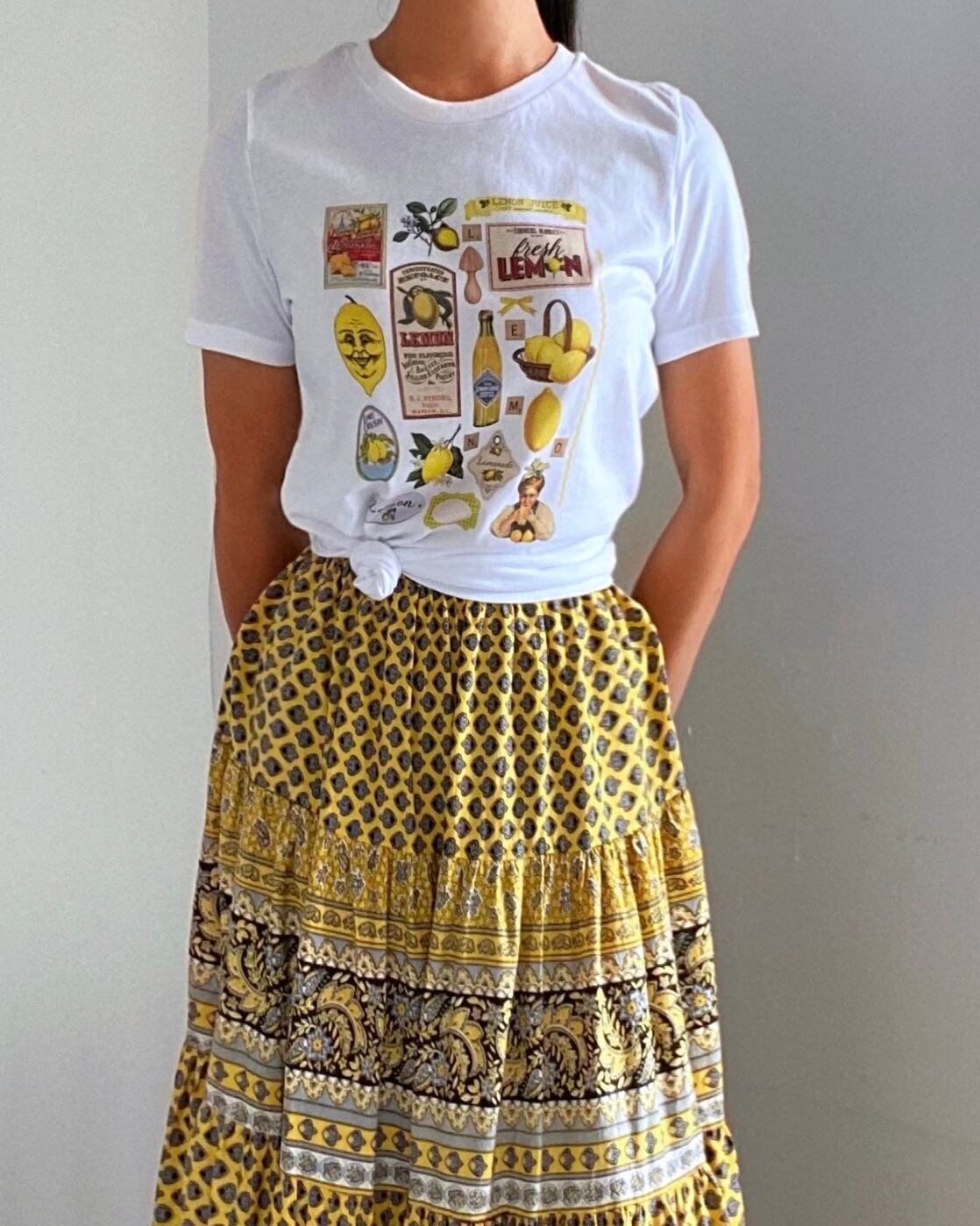 Vintage Lemon Print T-Shirt / ヴィンテージ レモン プリント Tシャツ | BOUDOIR powered by BASE