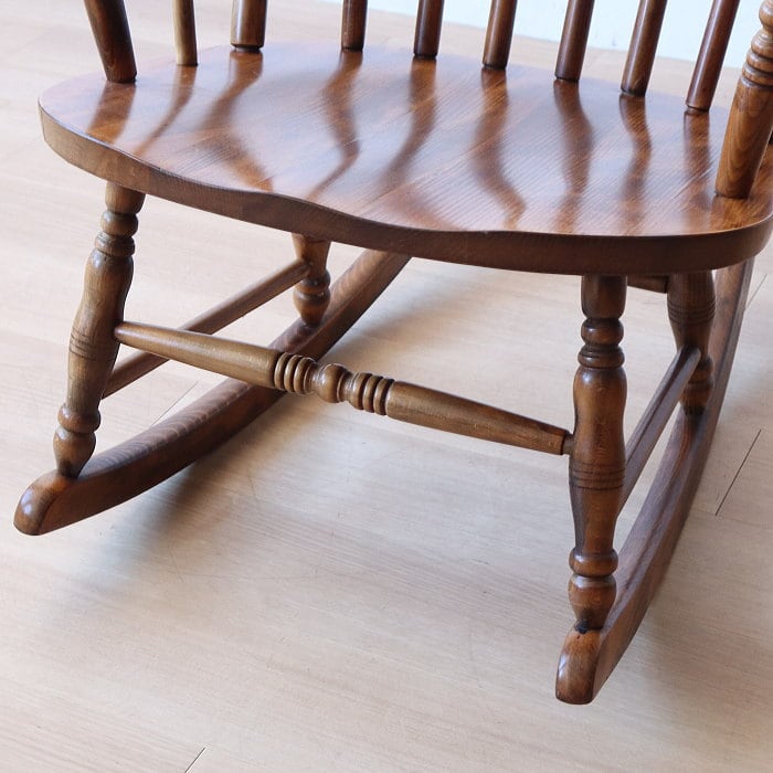 ヴィンテージ ロッキングチェア 飛騨の家具 古家具 ブナ材 無垢材 | RENOKA