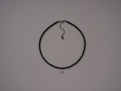 【 WAVE 】onyx × PURE point necklace