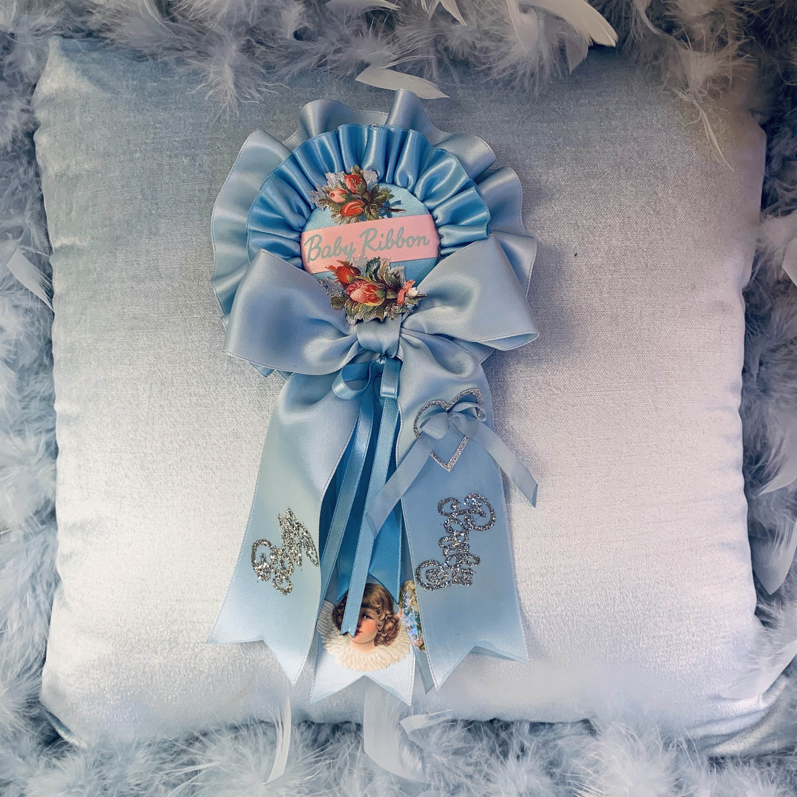 ブルーのロゼット(200114) | Pay ID No.141 ハンドメイドスタイセット