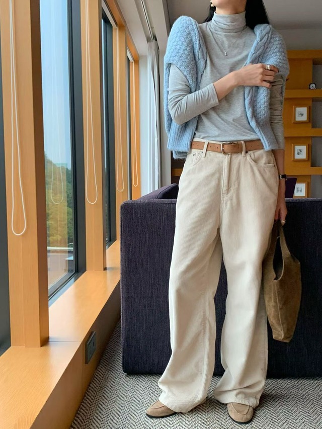 (予約) signature / Corduroy dyed pants 3color