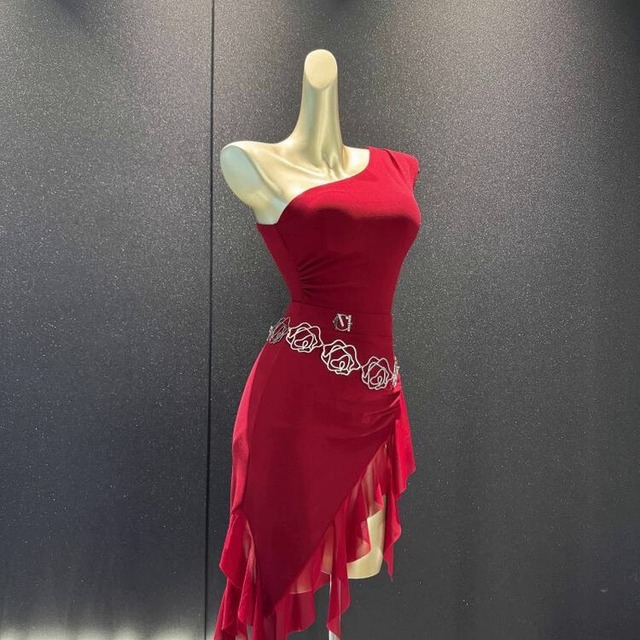 ローズベルト・アシンメトリードレス　　ds0782