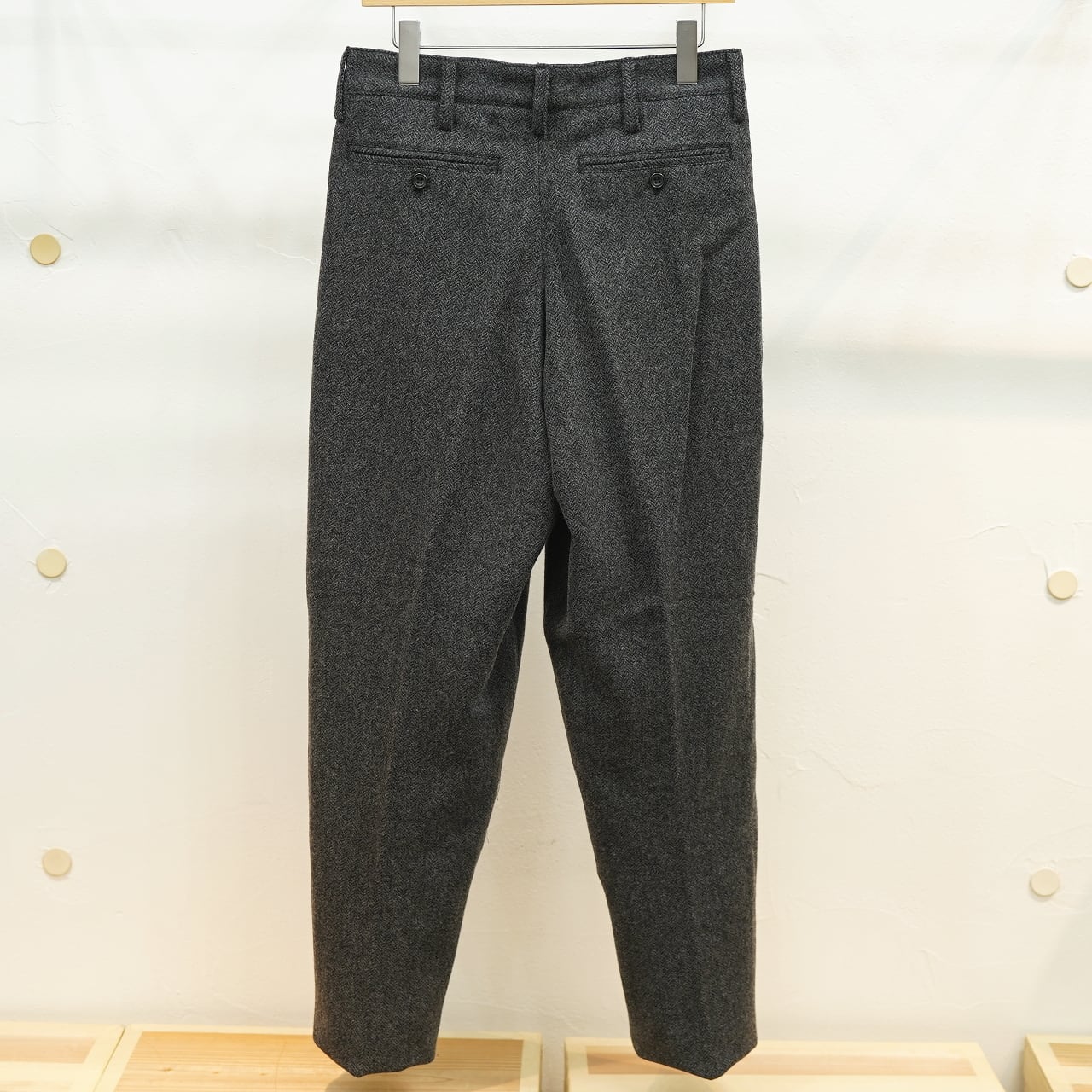 workers ワーカーズ　ヘリンボーンスリムトラウザー ワーカーズ WORKERS インディゴヘリンボーンオフィサー トラウザー