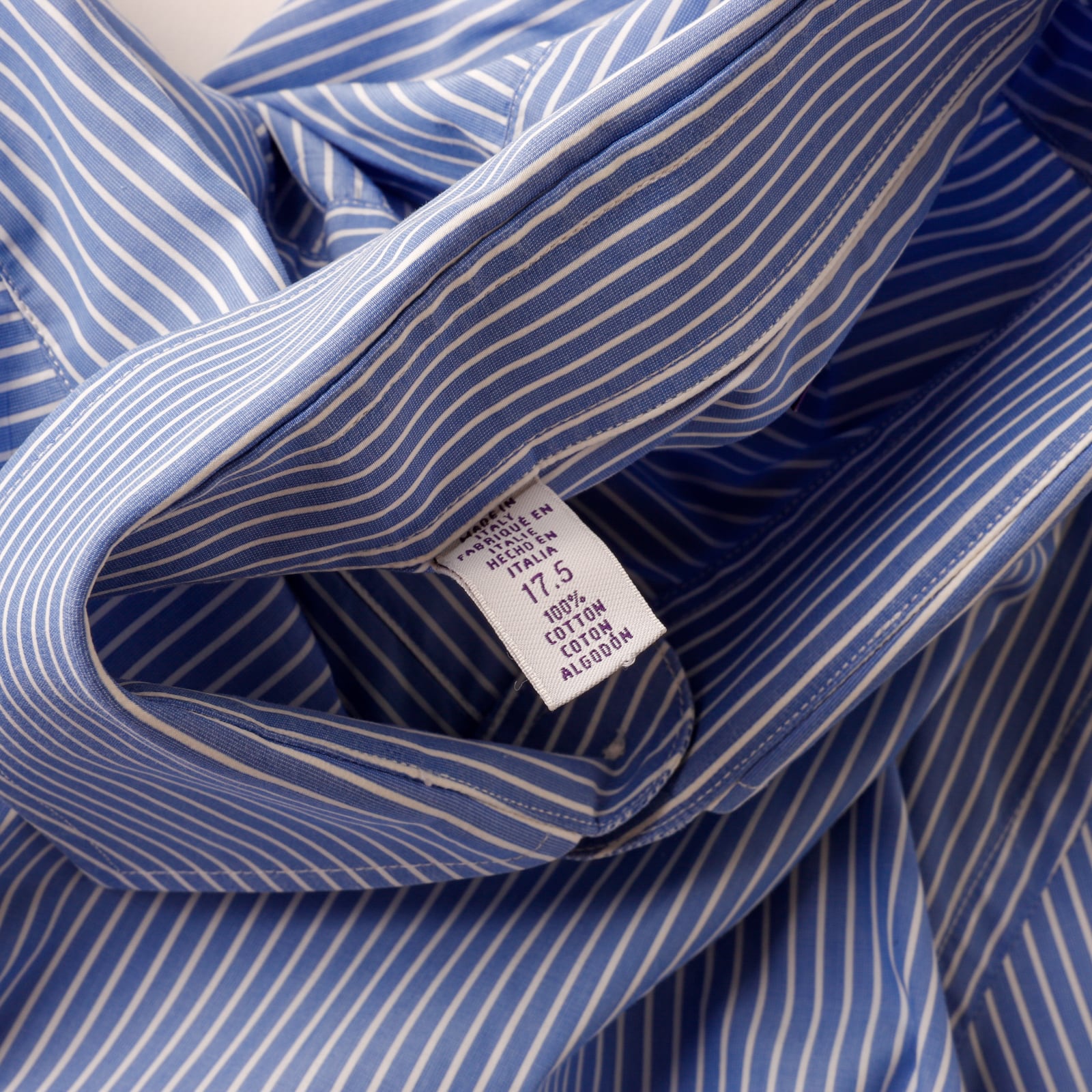 定価8万】Ralph Lauren Purple Label special cotton stripe shirt