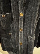 SONIA RYKIEL ベロアショールカラー４ポケットジャケット