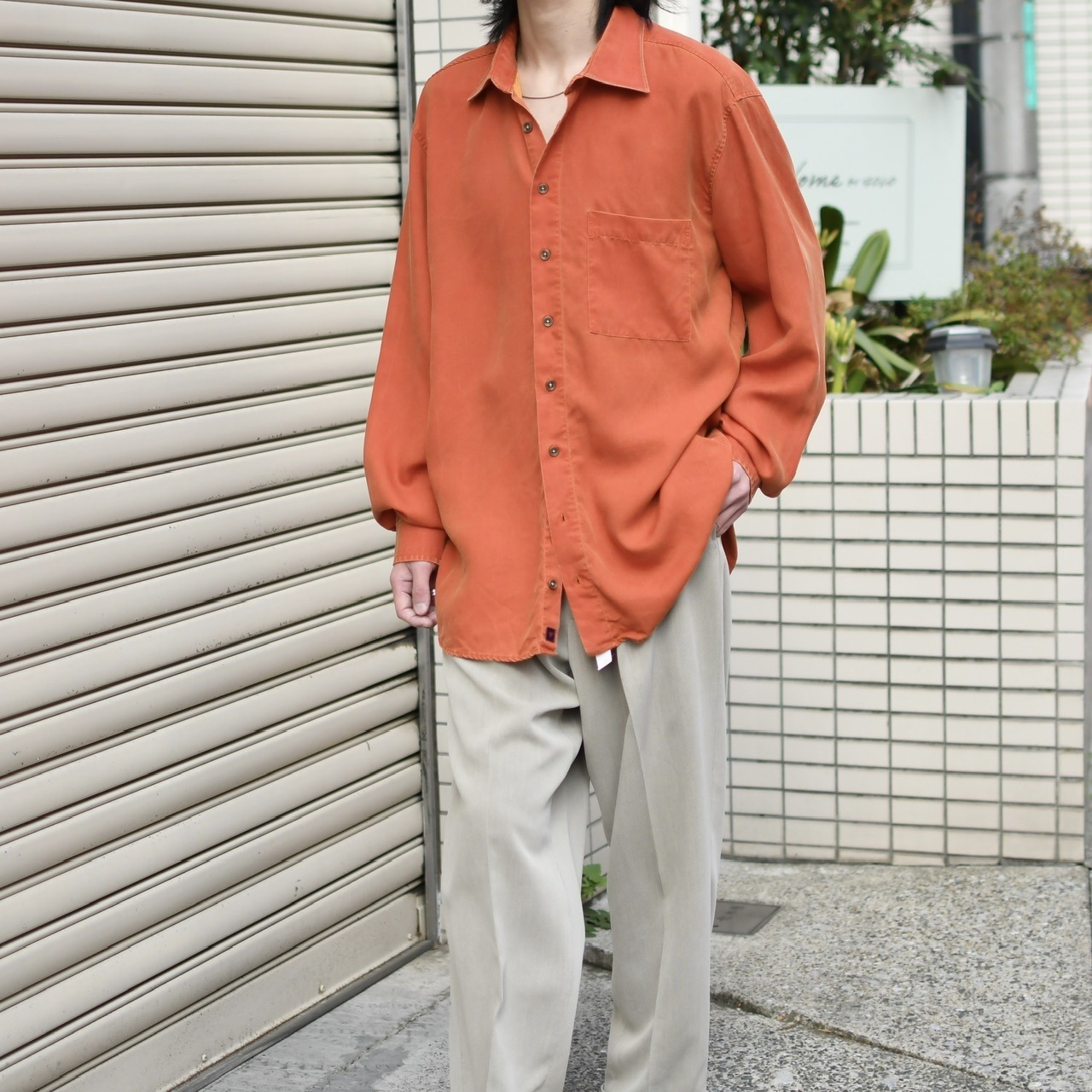 HAUPT design stitch shirt orange