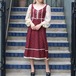 *SPECIAL ITEM* USA VINTAGE GUNNE SAX? FLOWER PATTERNED VINTAGE DRESS ONE PIECE/アメリカ古着ガニーサックス?花柄ヴィンテージドレスワンピース