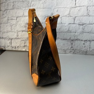 LOUIS VUITTON ルイヴィトン ブローニュ モノグラム M51265  レザー ショルダーバッグ ブラウン A-9811