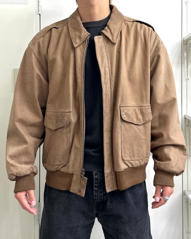00's G-IlI Design Suede Jacket "A-2型" 【Roots店】