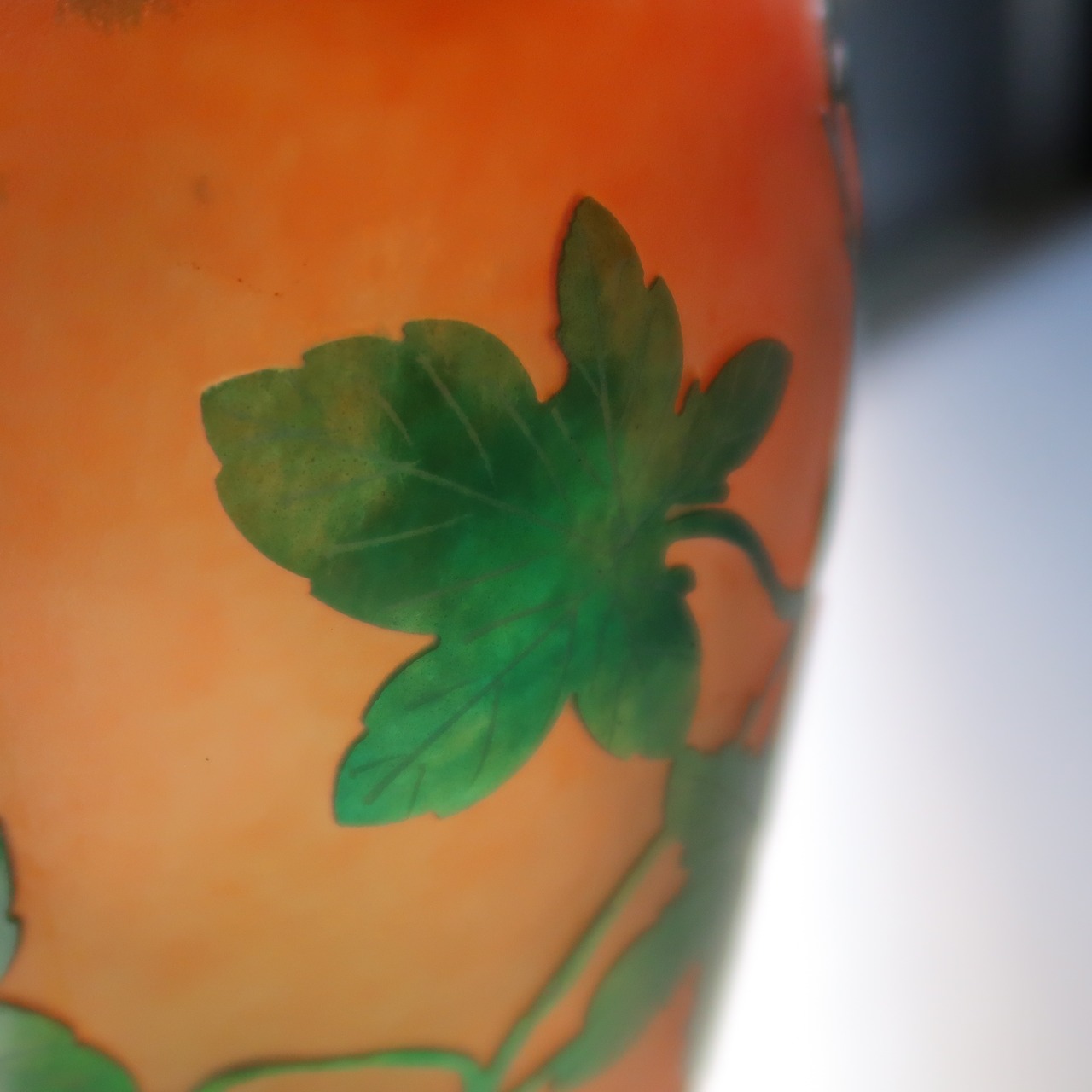 夕焼けのような花瓶