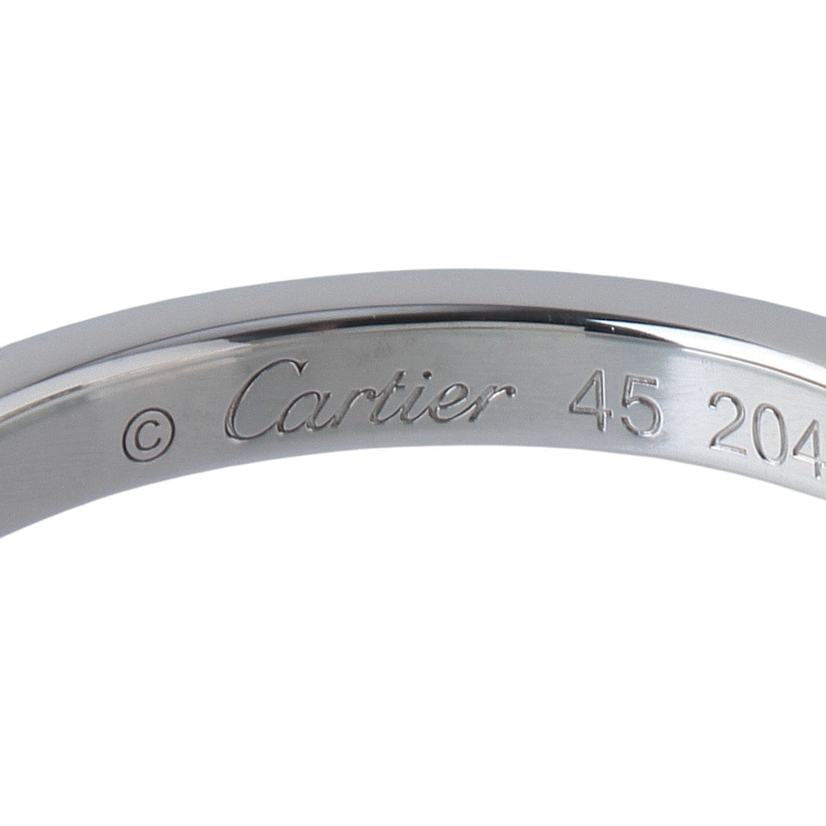 カルティエ バレリーナ ウェディング ダイヤ リング ハーフ #45【23441
