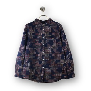 MIXジャガードデニムブラウス