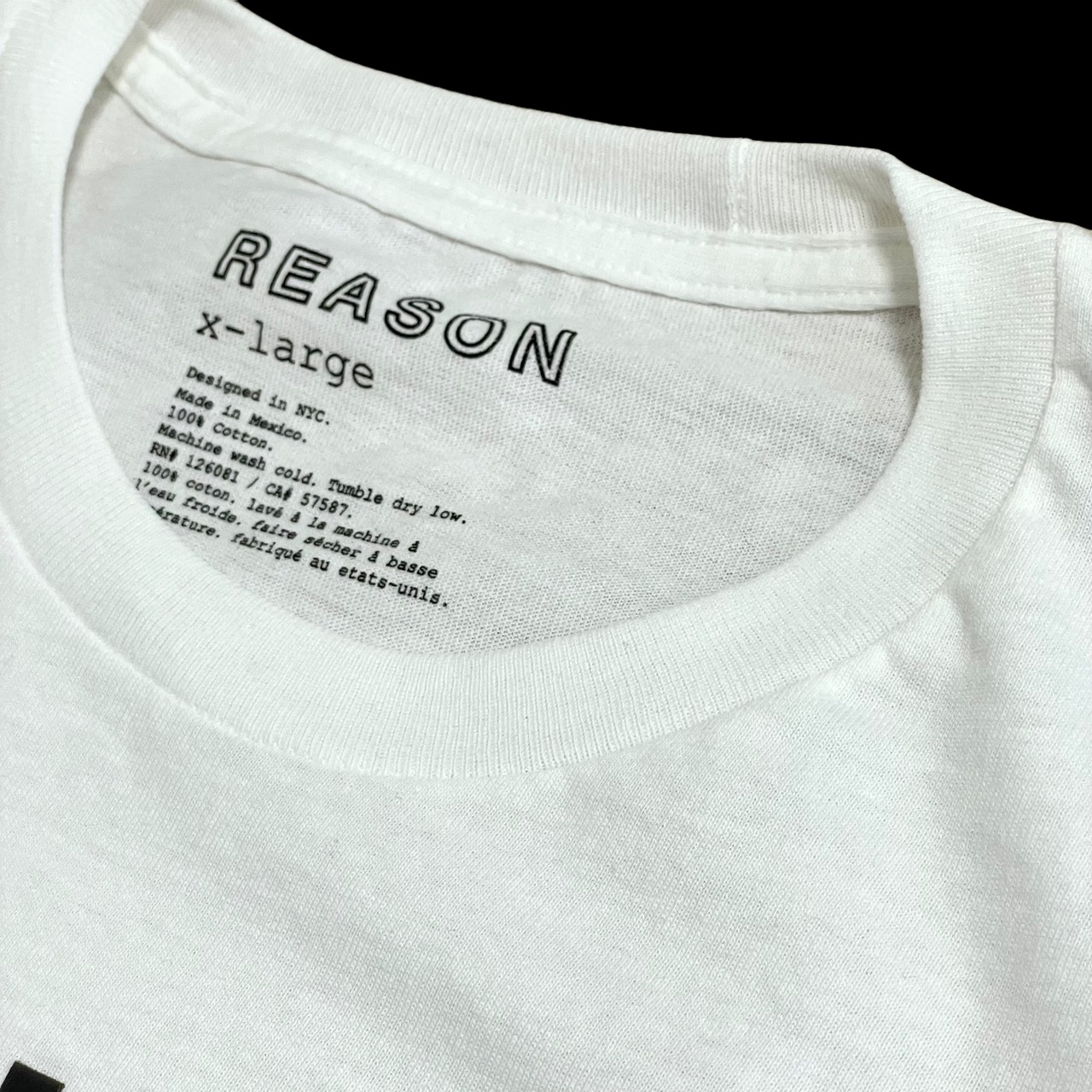 【REASON CLOTHING】XL ビッグシルエット ビッグプリントTシャツ ガーターストッキング ハイヒール セクシー メキシコ製 US古着