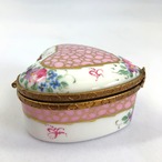 リモージュ　可愛らしいハート形小物入れ　 Limoges 15OTc2-2