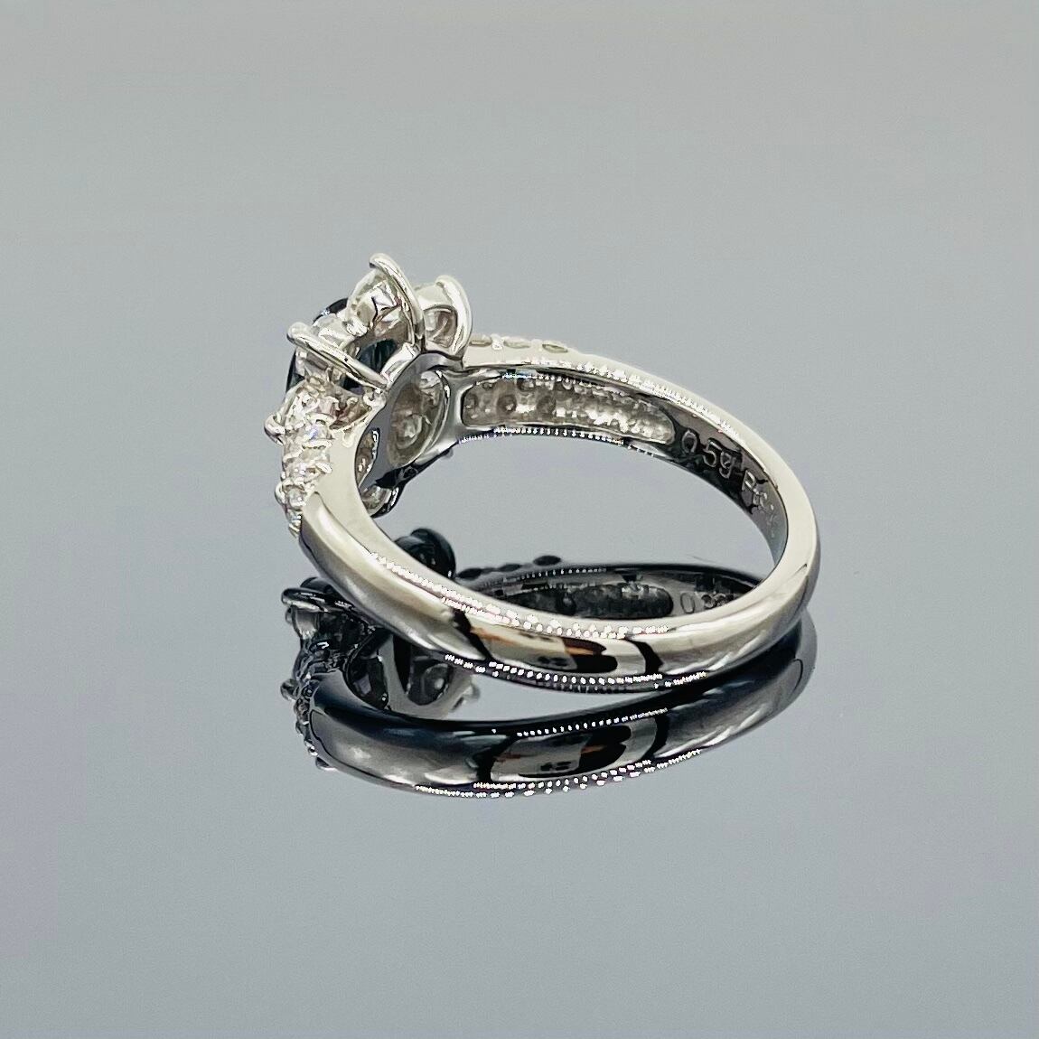 アレキサンドライト 0.59ct‼️ Pt900リング 日独宝石研究所鑑別書付き