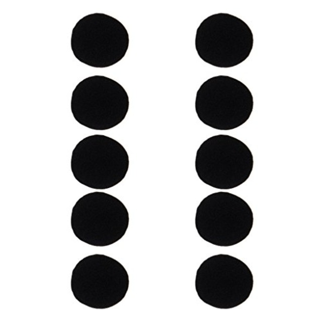 交換用イヤーパッド イヤークッション 35mm MDR-Q55 MDR-Q21LP対応 10個セット 黒 Gen