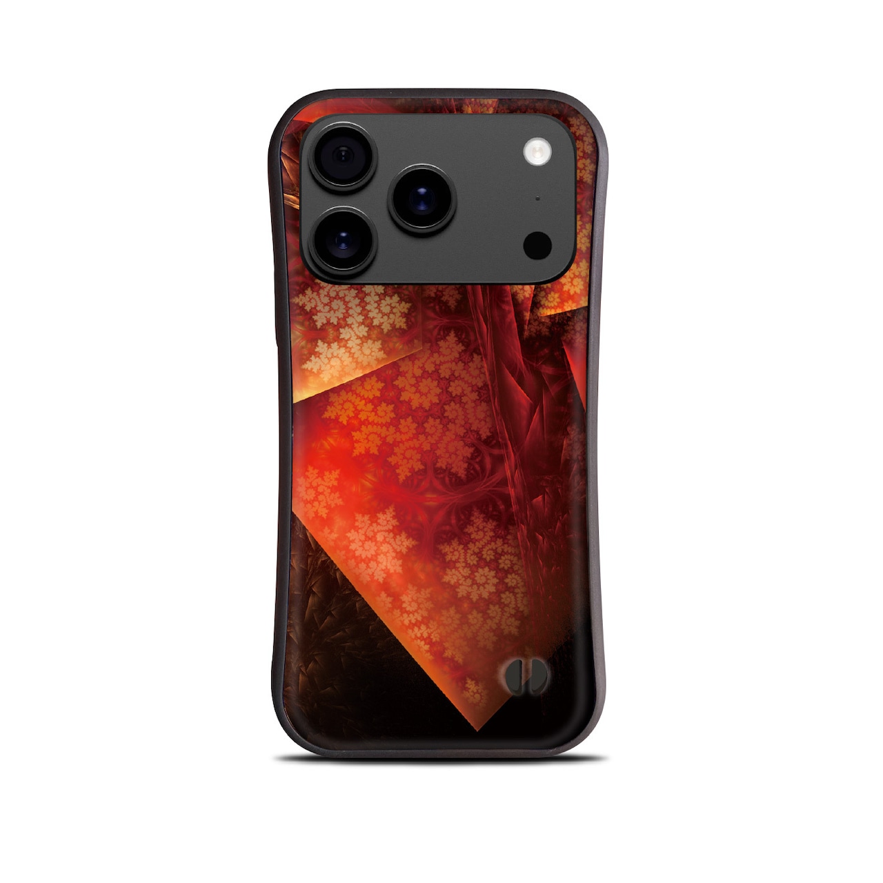 紅褄 - 和風 耐衝撃グリップ iPhoneケース