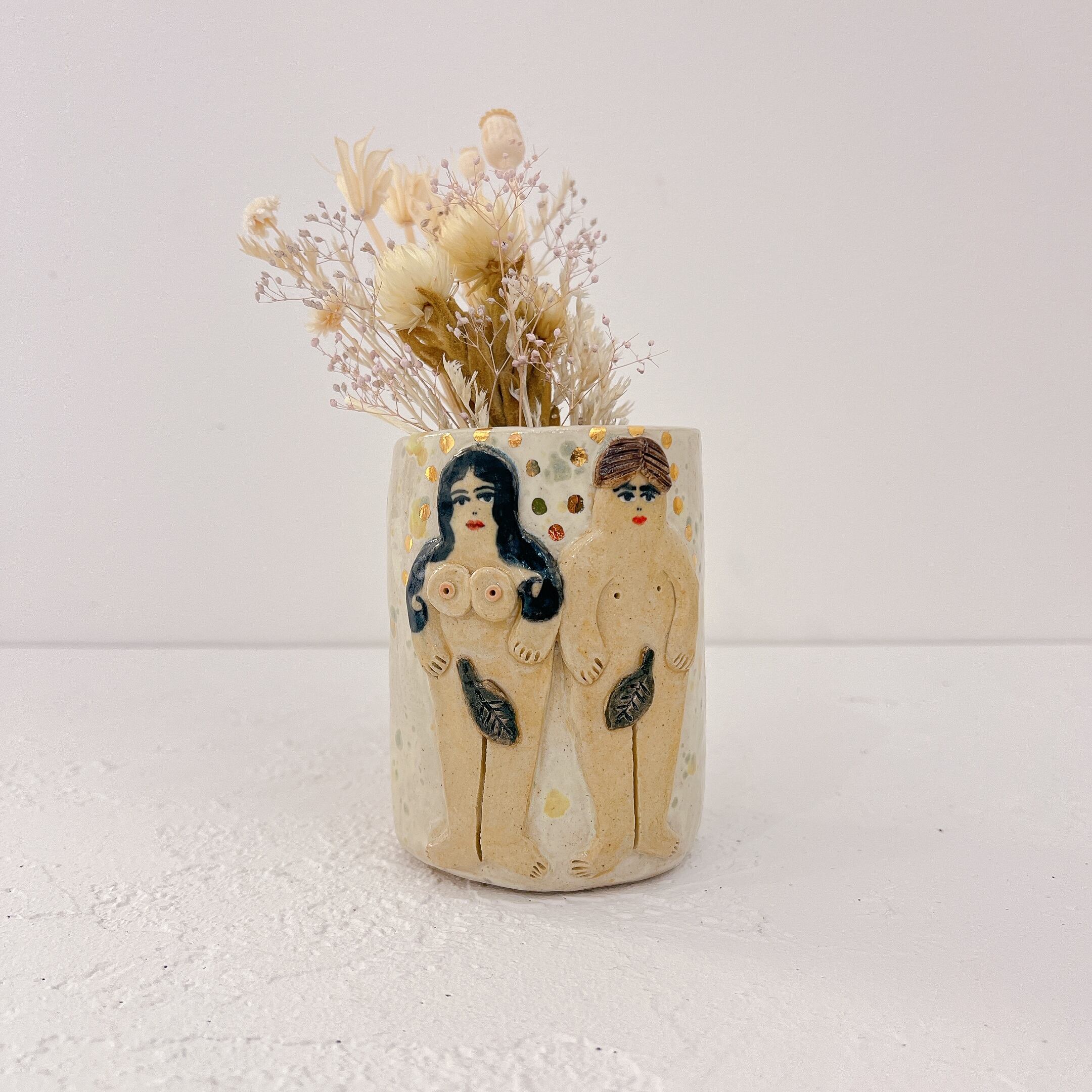 【Koyomi Yanagimoto】陶器/木陰 花瓶