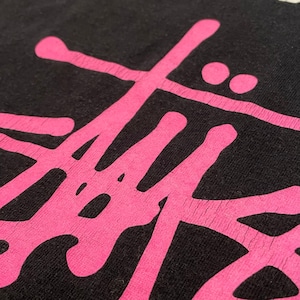 【STUSSY】バックプリント アーチロゴ Tシャツ international stussy tribe ドクロ ワンポイント ステューシー Lサイズ US古着 アメリカ古着