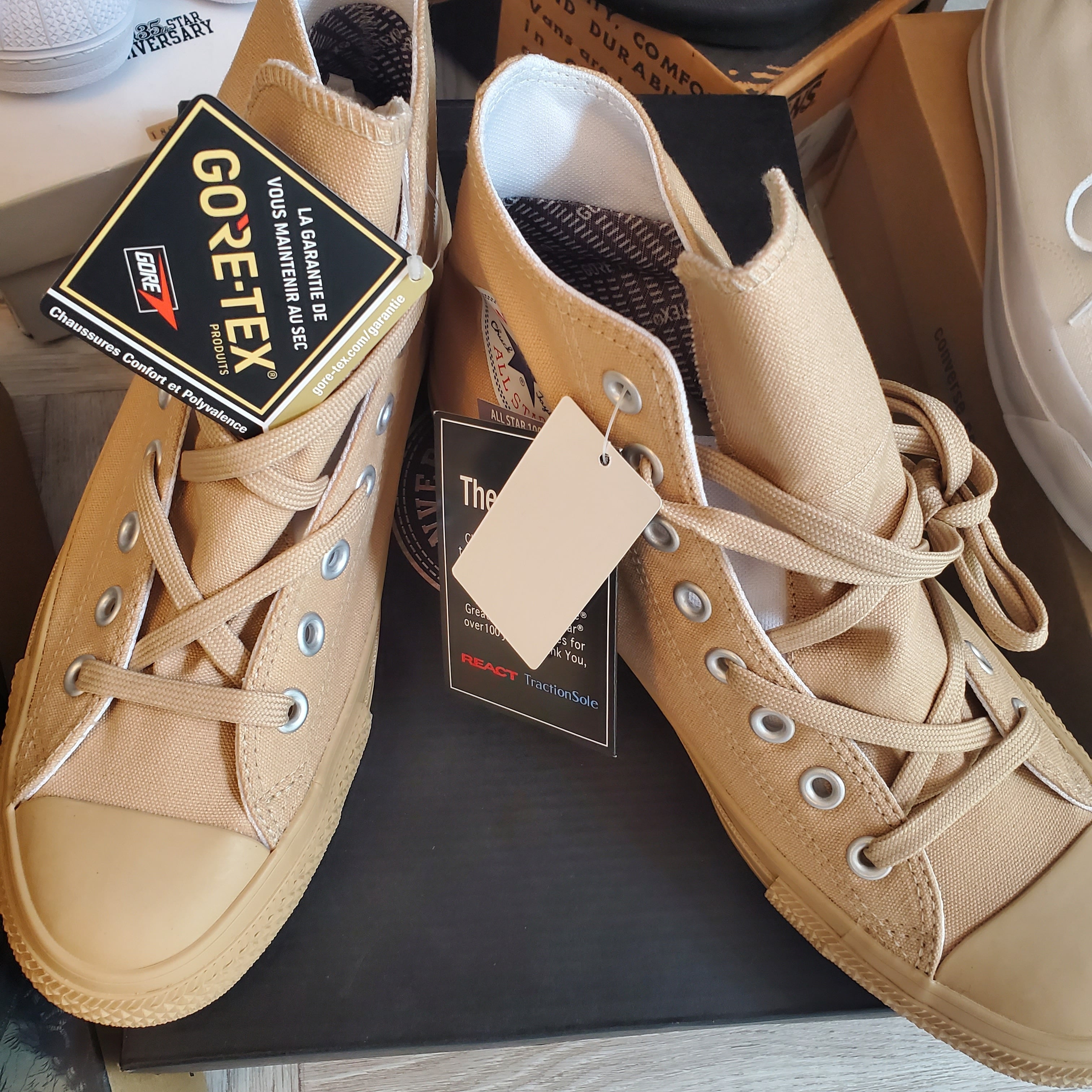 コンバース　ALL STAR 100 GORE-TEX MN HI BEIGE