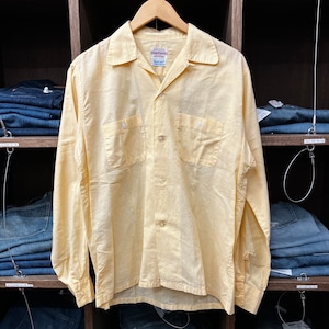 1950'S TOWN CRAFT YELLOW SHIRT SIZE M