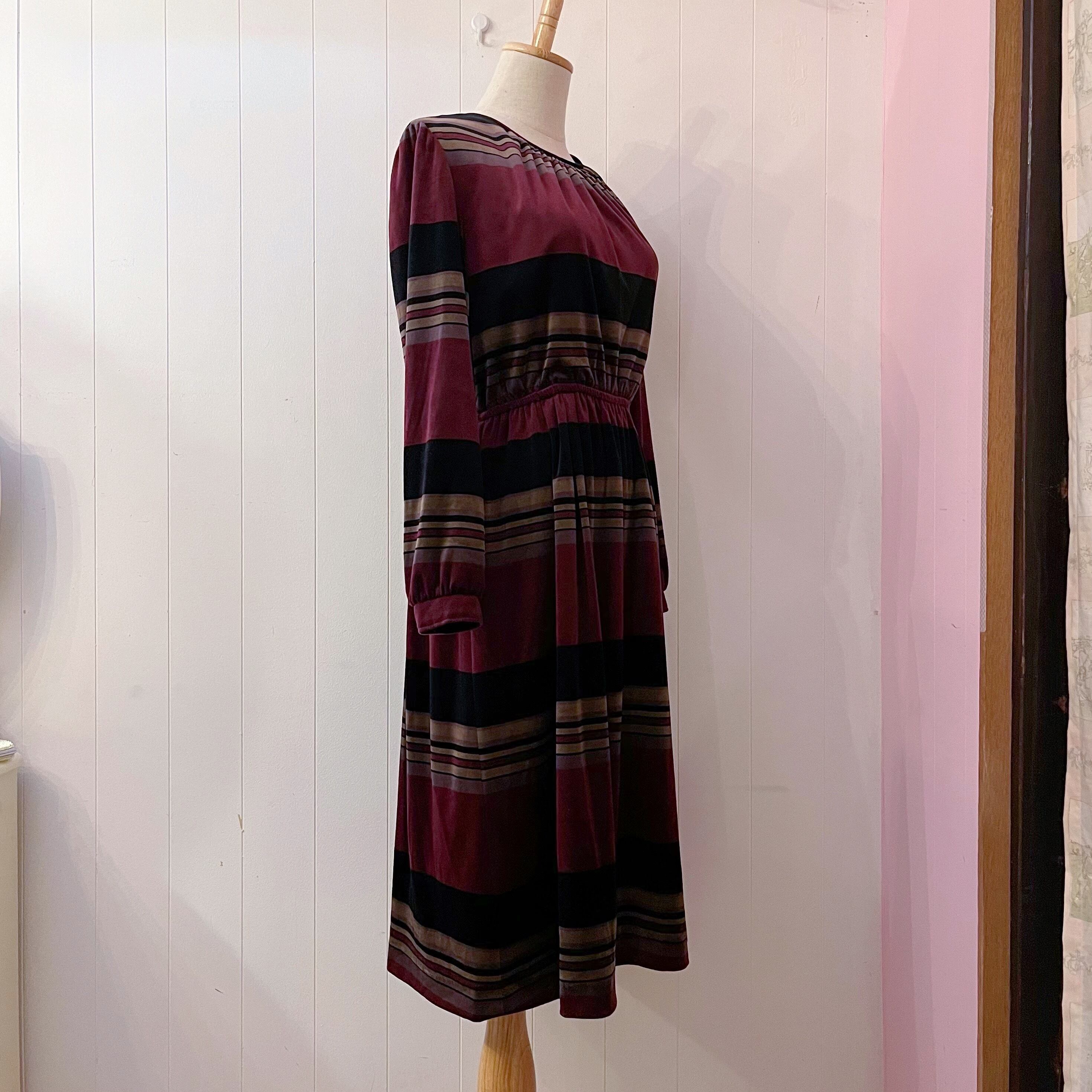 black bordeaux border velours one-piece