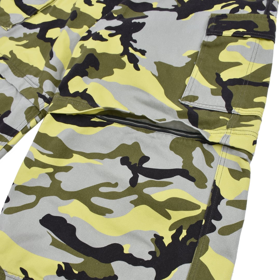 VETEMENTS】NEON CAMO BIG SHAPE TRANSFORMER PANTS(CAMO) | AYIN