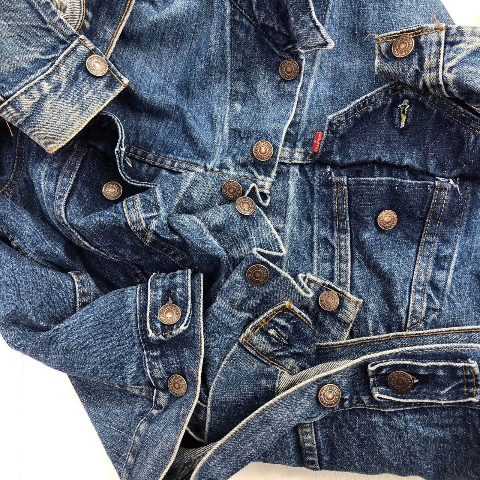LEVI'S リーバイス 70年代 70505 スモールe 均等V 4th 刻印52 デニム LEVI'S リーバイス 70年代 70505 スモールe 均等V 4th 刻印52 デニム