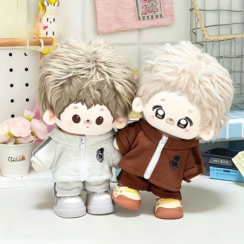 20cmぬいぐるみ用 カジュアル スポーツウェア トップス+パンツ 着せ