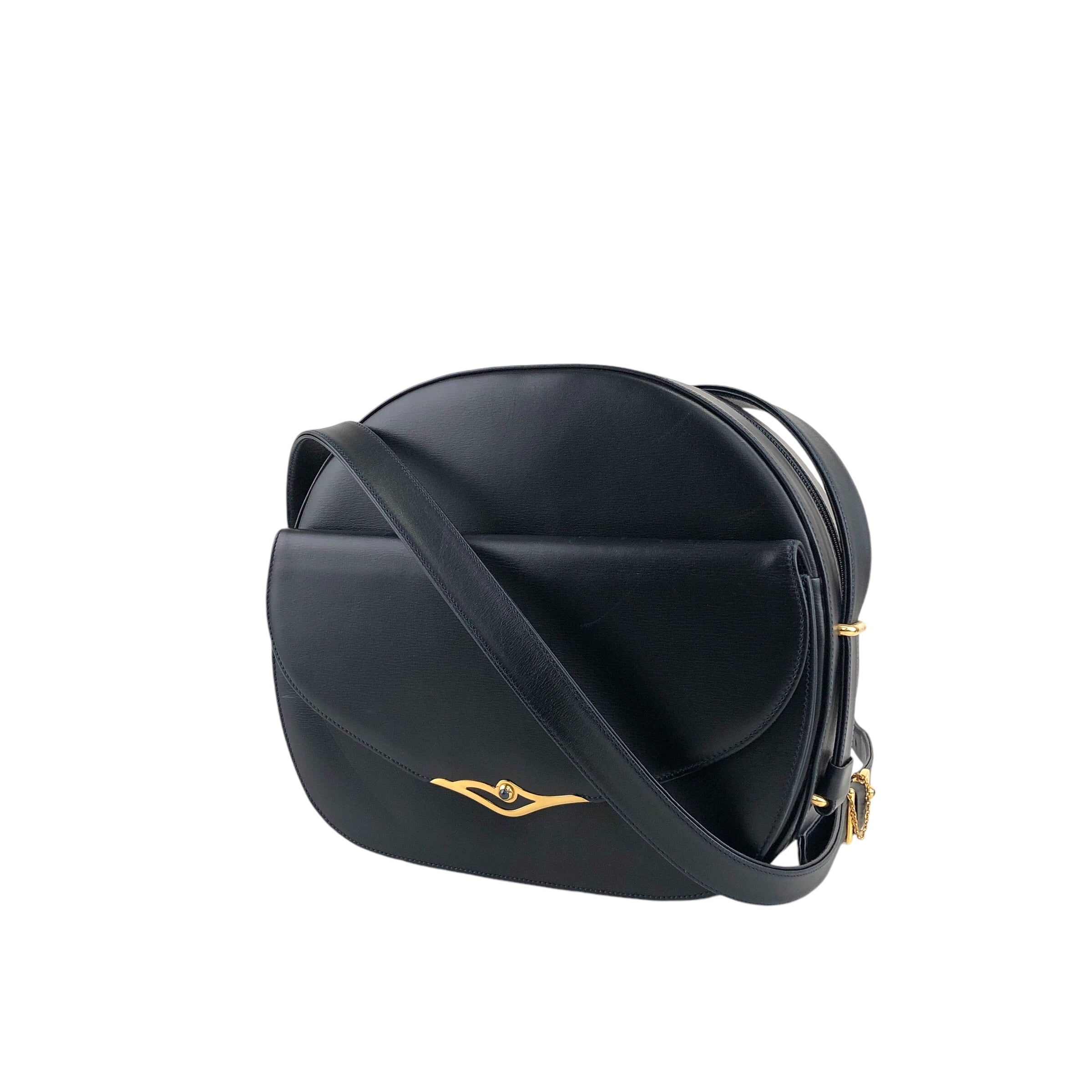 Cartier カルティエ サファイアライン ショルダーバッグ ネイビー