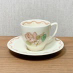 スージークーパー パトリシアローズ カップ&ソーサー(リボン デミサイズ) イギリス製 ヴィンテージ susie cooper