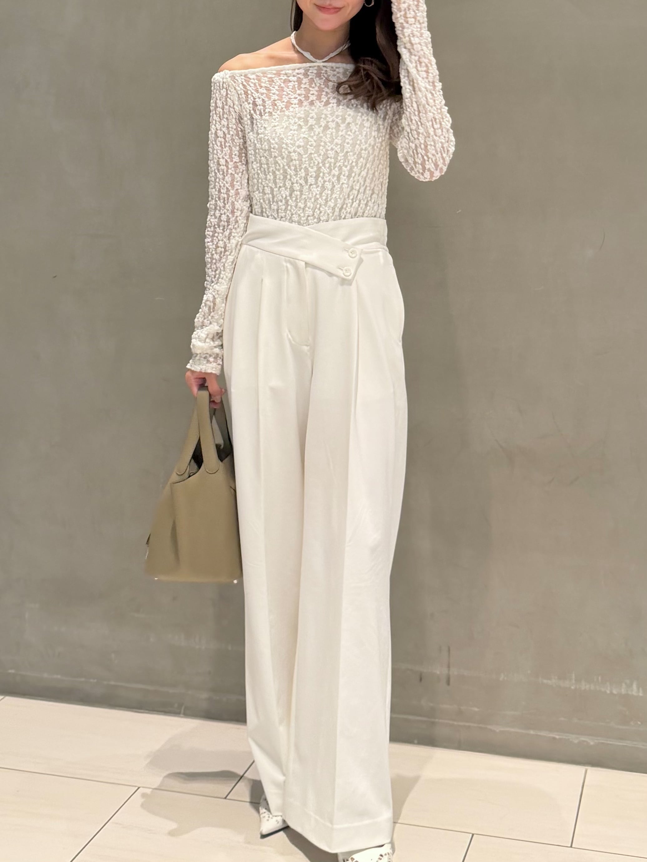 予約】lace pullover / white (6月上旬発送予定) | HYEON