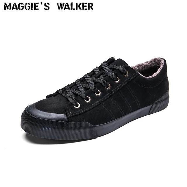 マギーのウォーカー男性トレンディカジュアル靴キャンバスひもカジュアル冬の靴プラットフォーム屋外冬豪華な靴サイズ39-44