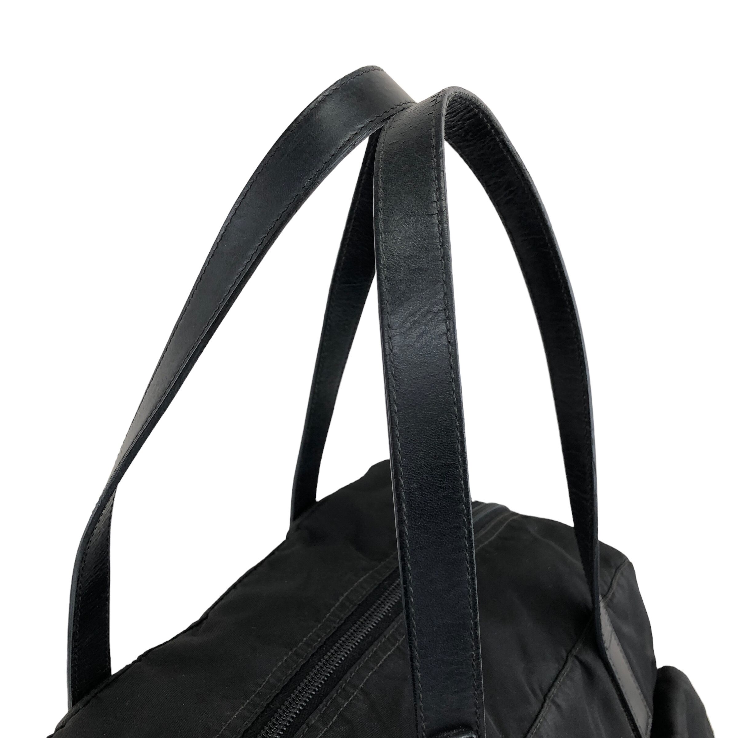 PRADA プラダ トライアングルロゴ ダブルポケット トートバッグ PRADA プラダ トライアングルロゴ ダブルポケット トートバッグ
